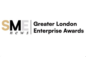 Logo for SME news Greater London Enterprise Awards on a white background
