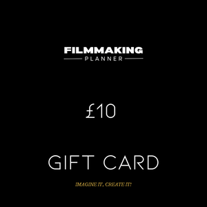 Filmmaker Gift Card Filmmaking PlannerGift Card