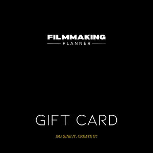 Filmmaker Gift Card Filmmaking PlannerGift Card