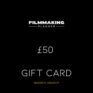 Filmmaker Gift Card Filmmaking PlannerGift Card