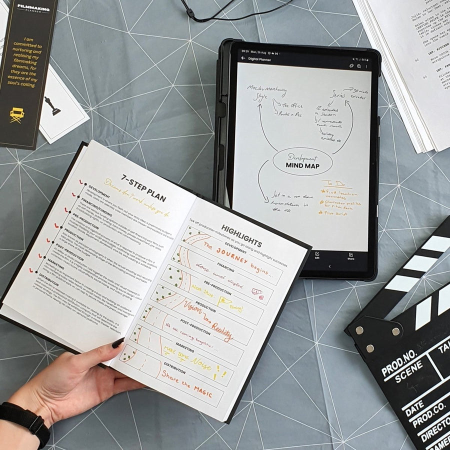 Digital Filmmaking Planner | Storyboards, Shot Lists & Budget Trackers